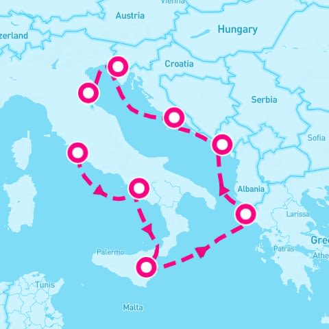 7 Night Mediterranean: Italy Greece & Croatia (Rome To Ravenna)