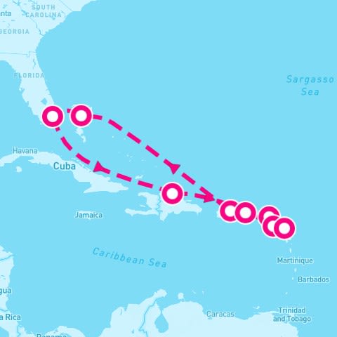 10 Night Caribbean: Dominican Republic & Antigua (Miami Roundtrip)