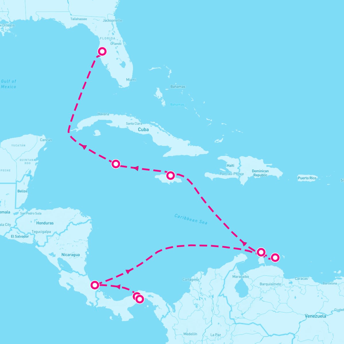 10 Night Panama Canal: Curacao & Aruba (Panama City To Tampa)