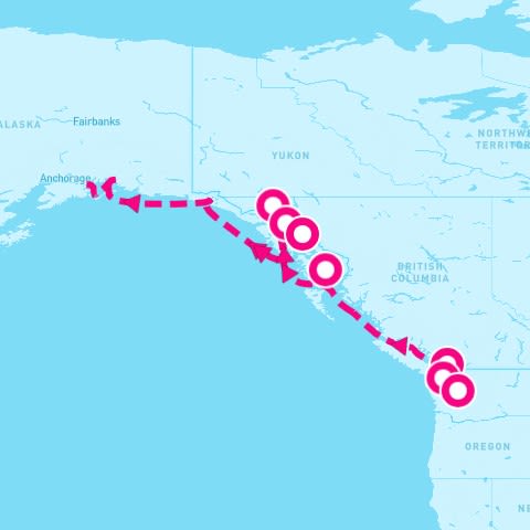 7 Night Pacific Coast: Juneau Skagway & Ketchikan (Vancouver To Seattle)