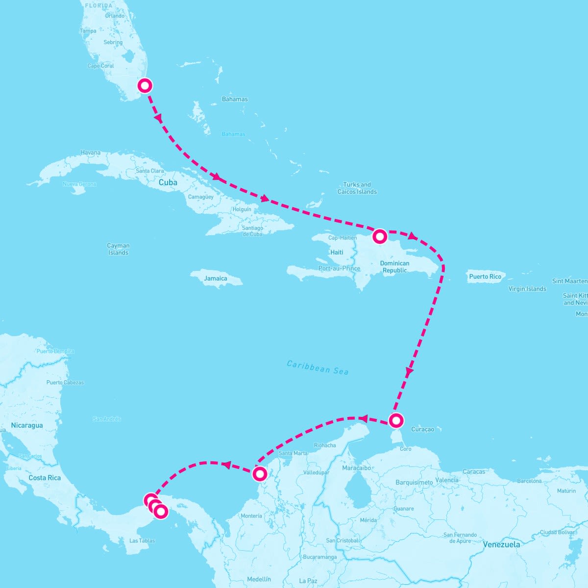 9 Night Panama Canal: Aruba & Cartagena (Miami To Panama City)