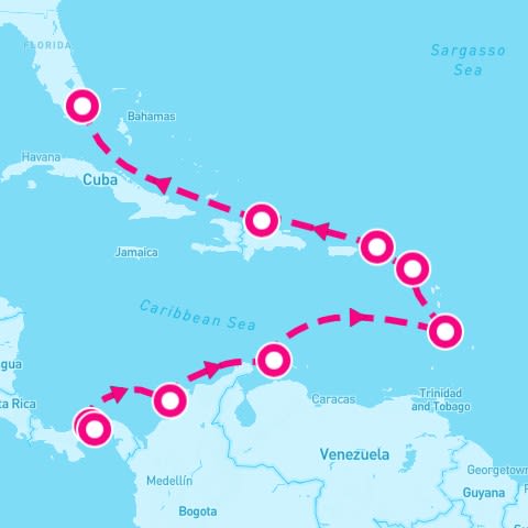 11 Night Panama Canal: Aruba & Cartagena (Panama City To Miami)