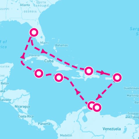 12 Night Caribbean: Curacao Aruba & Dominican Republic (Tampa Roundtrip)