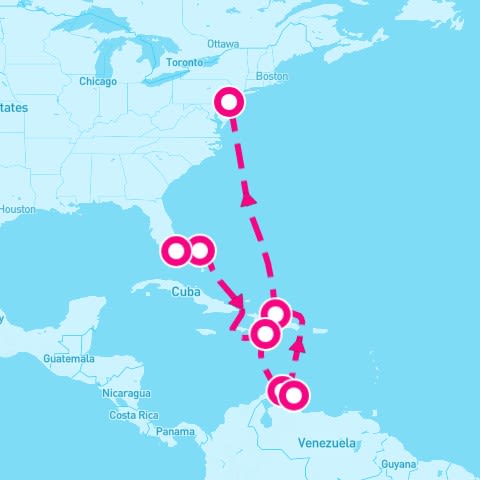 10 Night Caribbean Repositioning: Bahamas & Dominican Republic (Miami To Philadelphia)