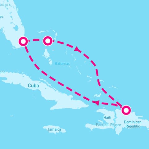 5 Night Caribbean: Great Stirrup Cay & Dominican Republic (Miami Rountrip)