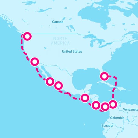 23 Night Panama Canal: Mexico & Bahamas (Port Canaveral To Seattle)