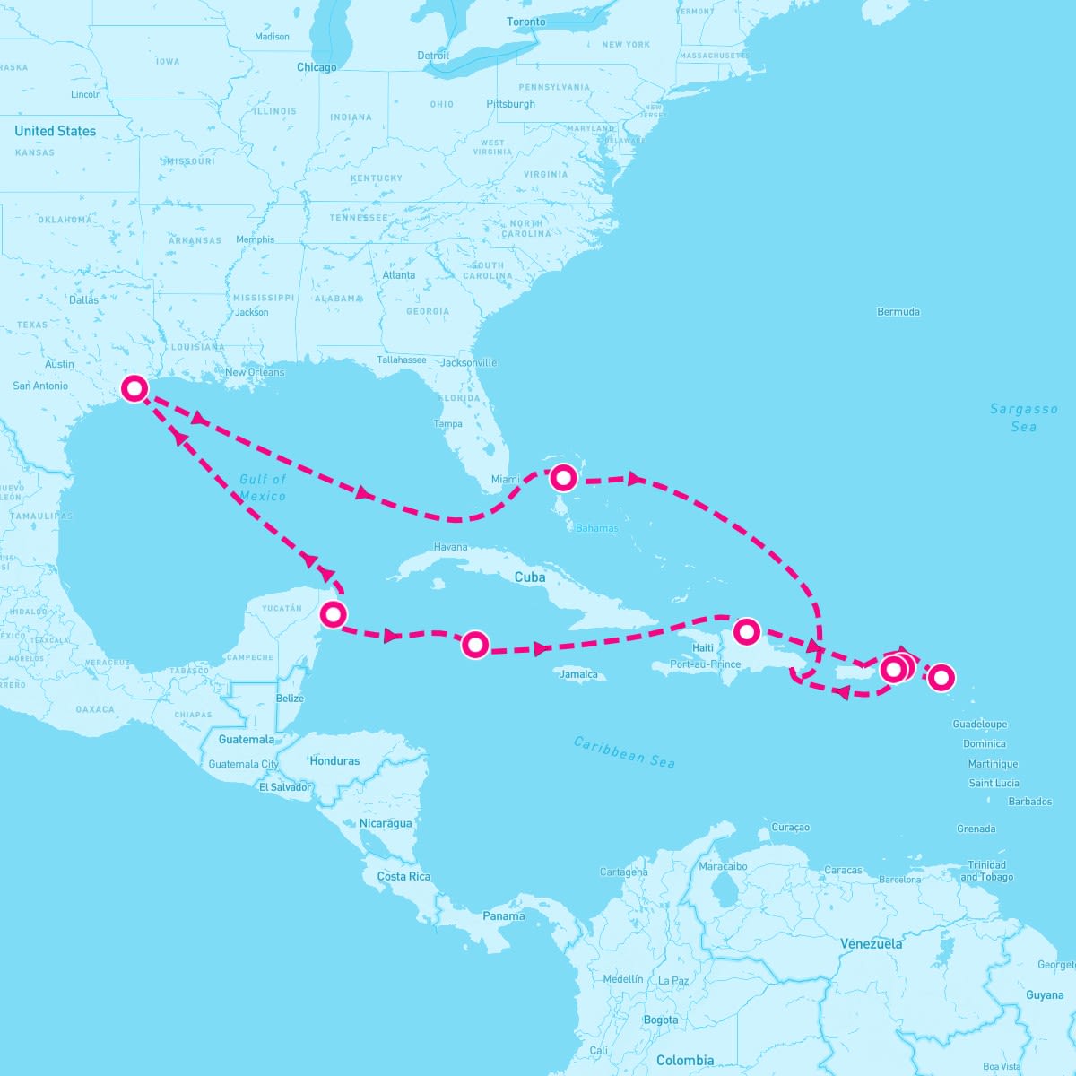 14 Night Caribbean: Cozumel & Dominican Republic (Galveston Roundtrip)