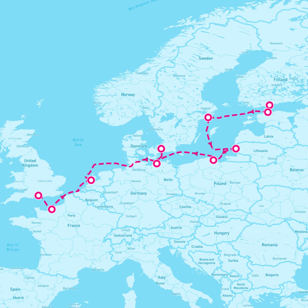 11 Night Baltic: Belgium Germany & Poland (Helsinki To Southampton)