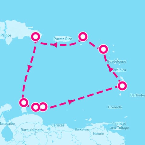 7 Night Caribbean: Curacao Aruba & Bonaire (La Romana Roundtrip)