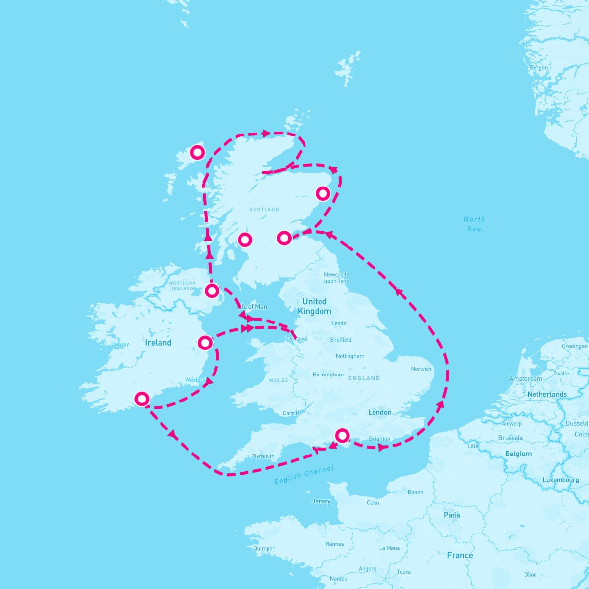 10 Night British Isles: England Ireland & Scotland (Southampton Roundtrip)