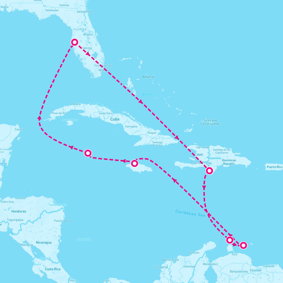 10 Night Caribbean: Curacao Aruba & Dominican Republic (Tampa Roundtrip)