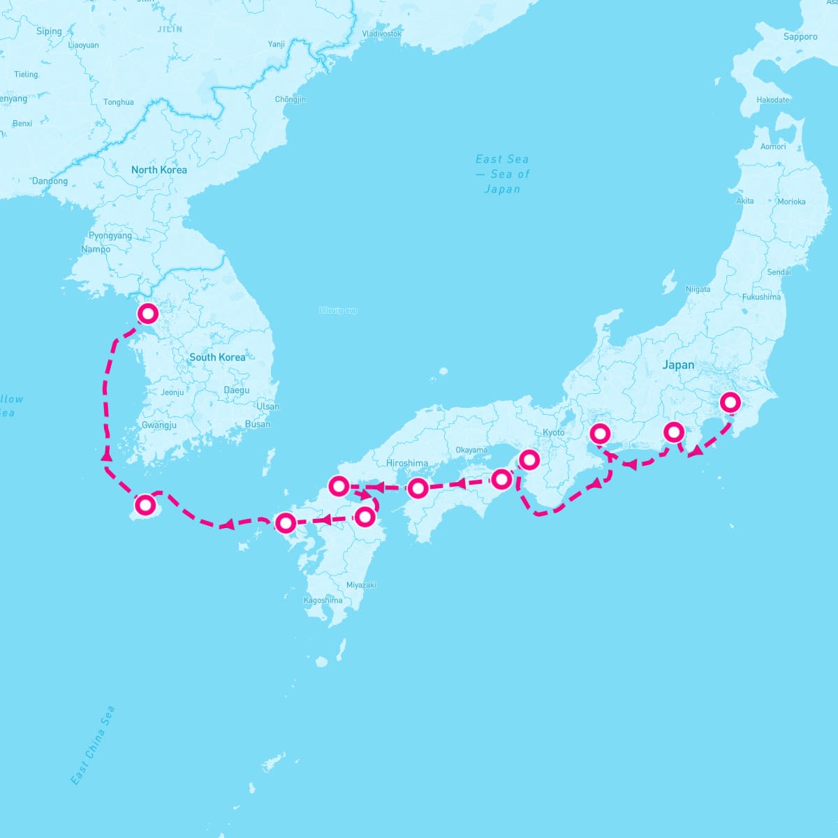 Norwegian Spirit itinerary map for August 24, 2025