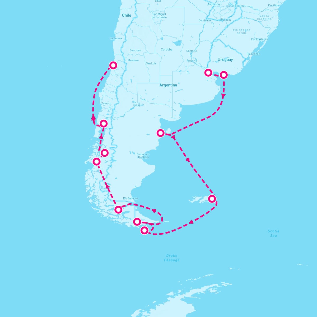 Norwegian Star itinerary map for March 3, 2024