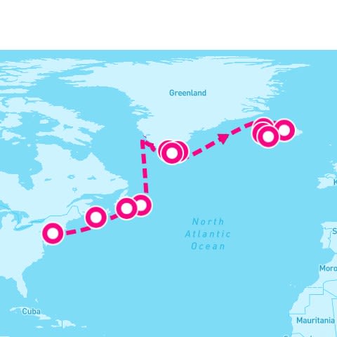 14 Night Northern Europe: Iceland Greenland & Canada (New York To Reykjavik)