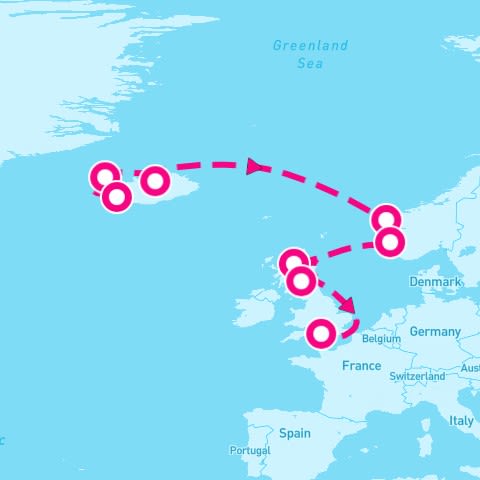 10 Night Northern Europe: Iceland Scotland & Norway (Reykjavik To Southampton)