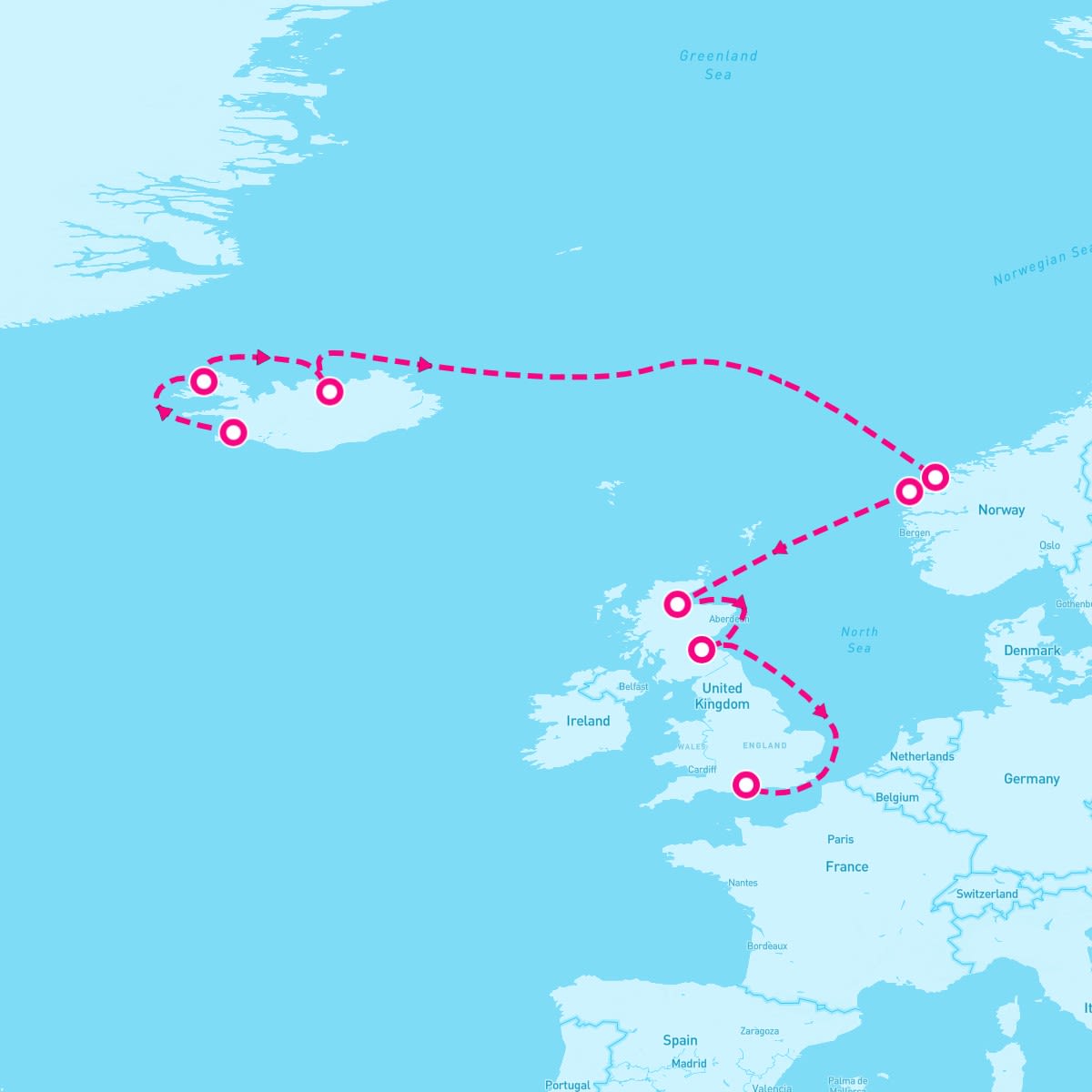 10 Night Northern Europe: Iceland Scotland & Norway (Reykjavik To Southampton)