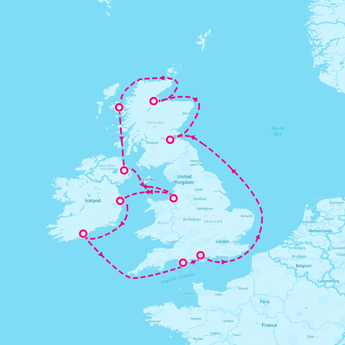 10 Night British Isles: England Ireland & Scotland (Southampton Roundtrip)