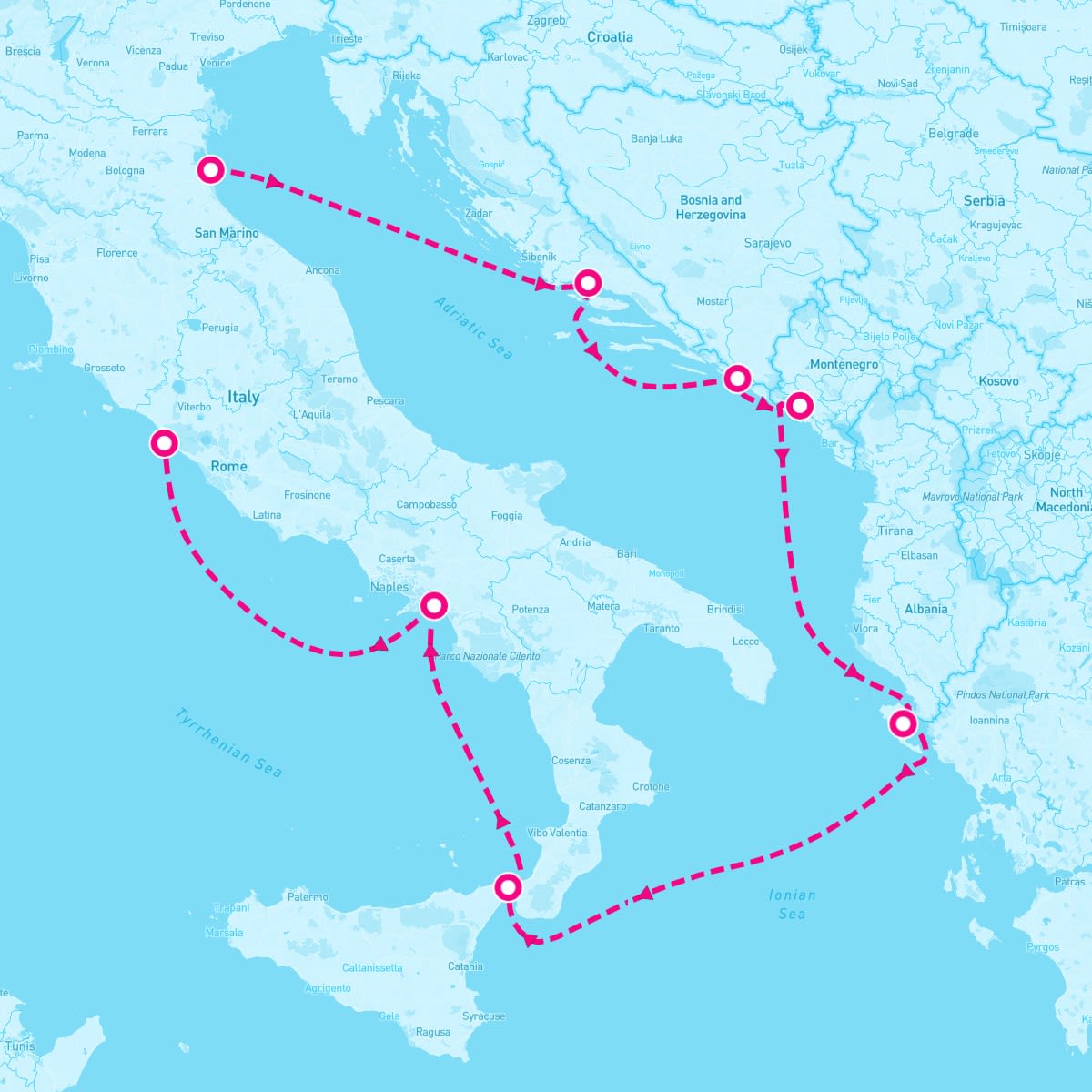 7 Night Mediterranean: Italy Greece & Croatia (Ravenna To Rome)