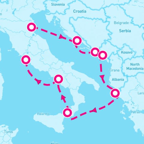 7 Night Mediterranean: Italy Greece & Croatia (Ravenna To Rome)