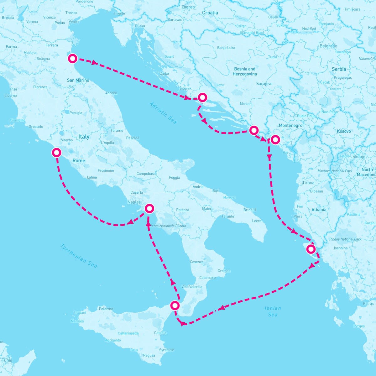 7 Night Mediterranean: Italy Greece & Croatia (Ravenna To Rome)