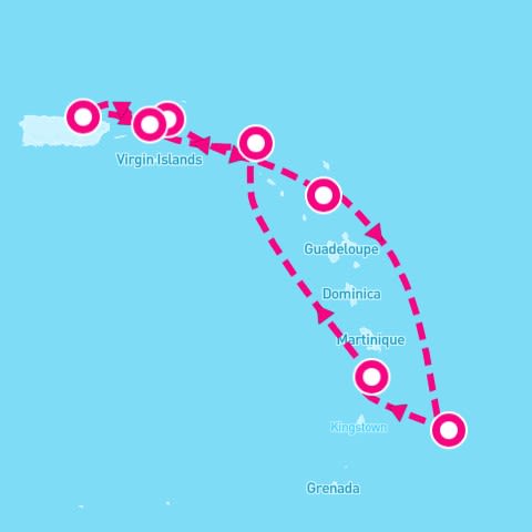 7 Night Caribbean: Barbados Antigua & St. Lucia (San Juan Roundtrip)