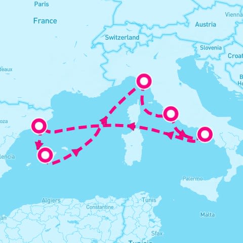 7 Night Spain France & Italy (Rome Roundtrip)