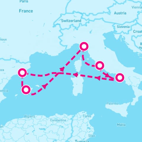 7 Night Spain France & Italy (Barcelona Roundtrip)