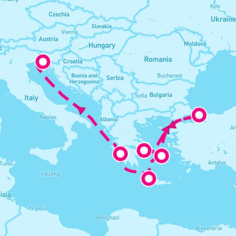 7 Night Aegean Sunsets (Athens To Trieste)