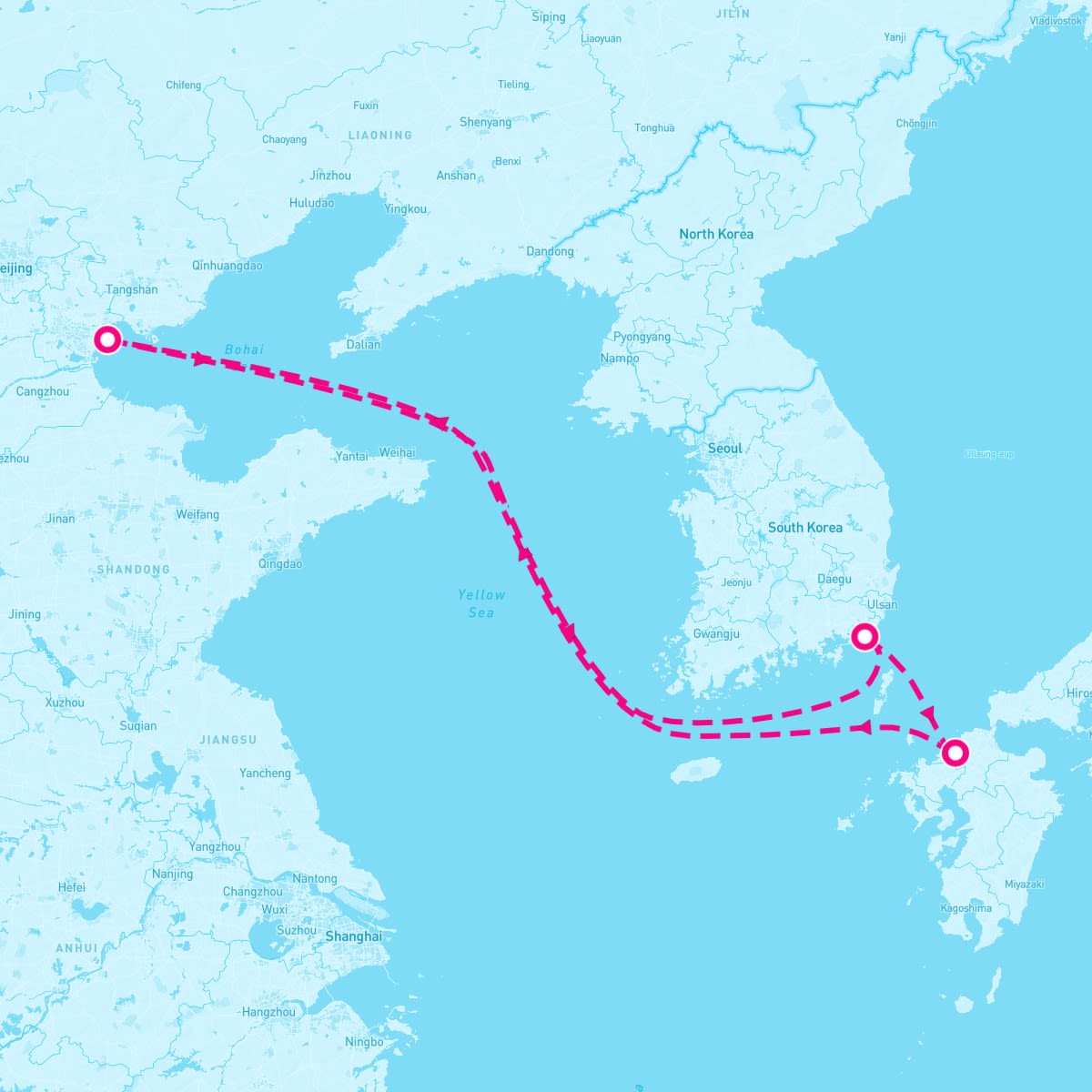 Ovation of the Seas itinerary map for July 26, 2025 (5 nights)