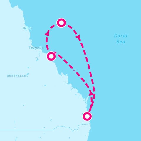 6 Night Queensland (Brisbane Roundtrip)