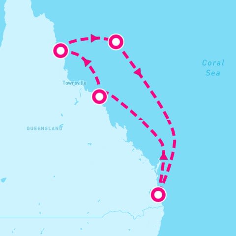 6 Night Queensland (Brisbane Roundtrip)