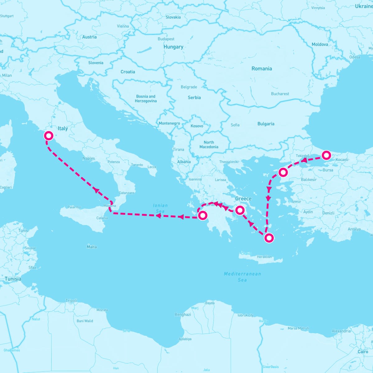 7 Night Istanbul Greek Isles & Italy (Istanbul To Rome)
