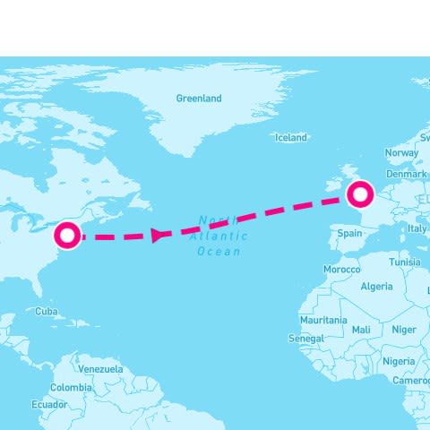 7 Night Eastbound Transatlantic Crossing (New York To Southampton)