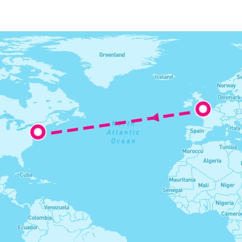 7 Night Westbound Transatlantic Crossing (Southampton To New York)