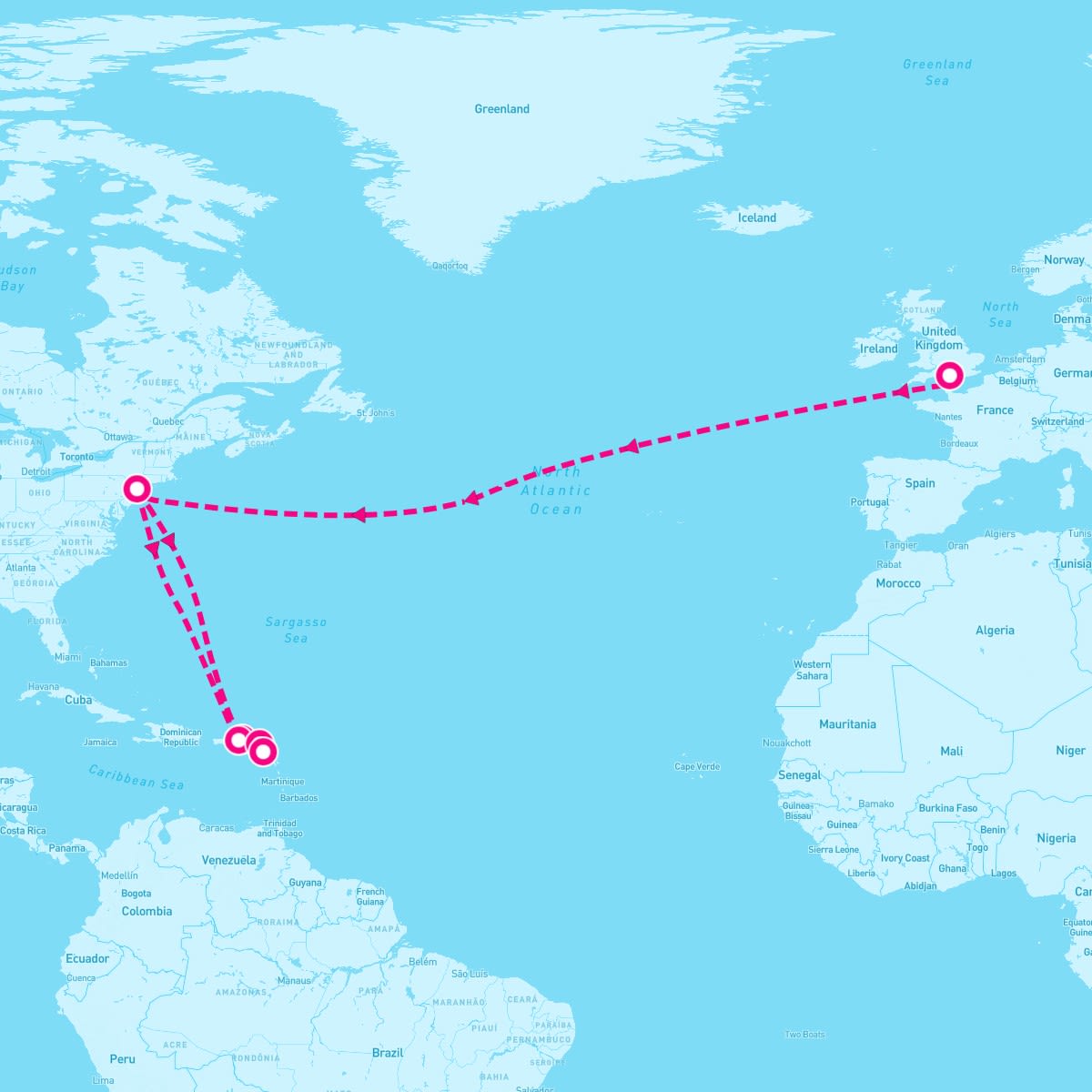 Transatlantic Crossing and Caribbean Celebration