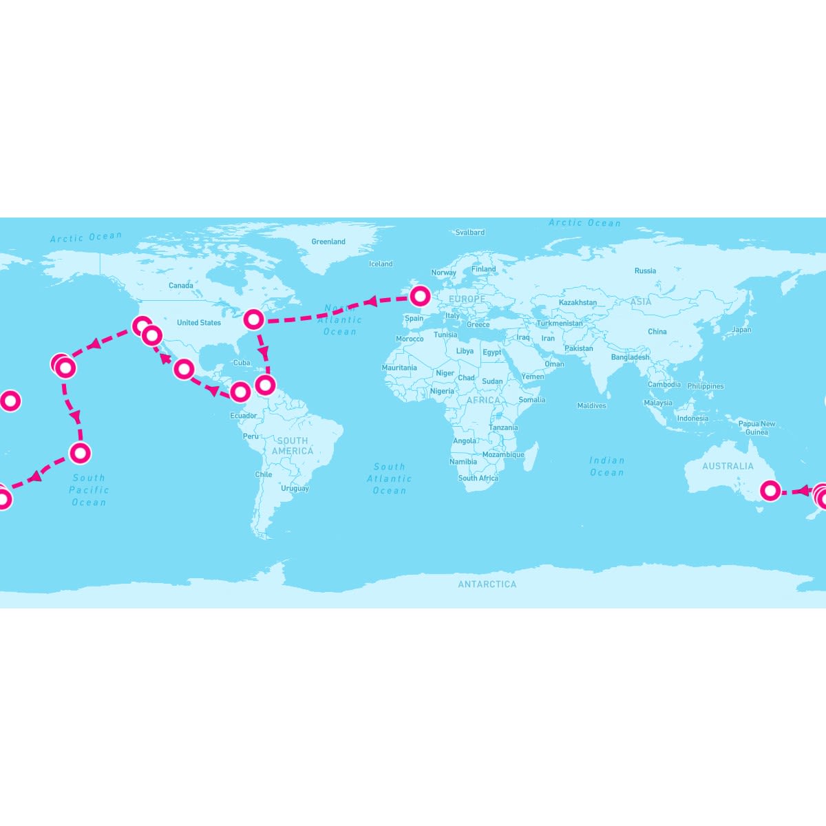 Southampton to Sydney