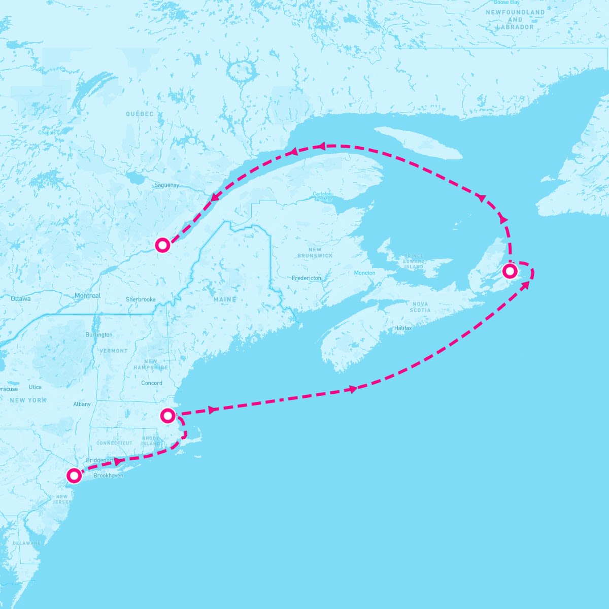 New England And Canada