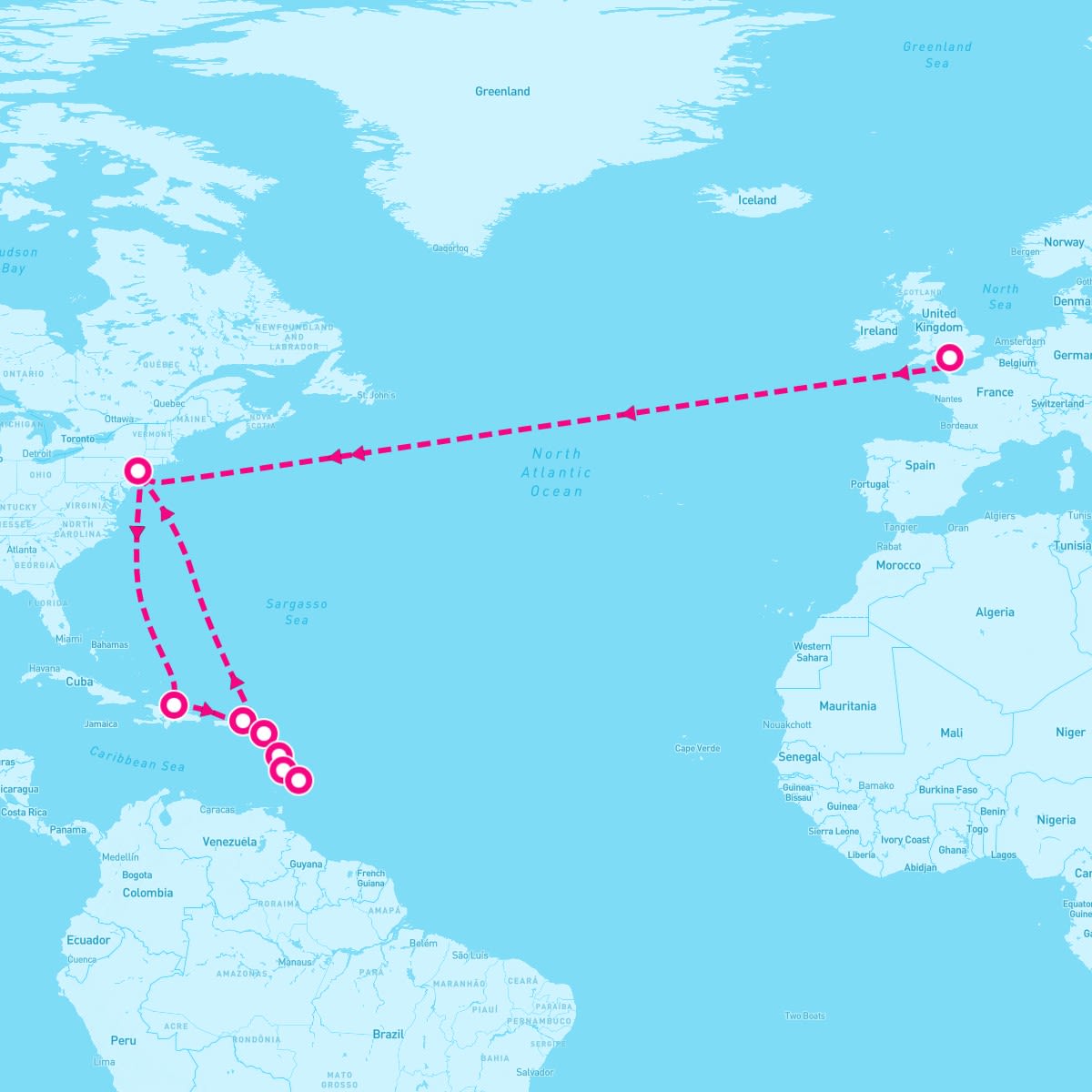 Transatlantic Crossing And Caribbean Celebration