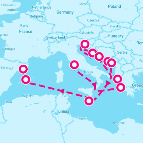 14 Night Italy & The Adriatic (Rome To Barcelona)