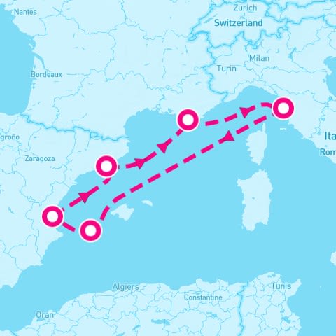 7 Night Western Mediterranean (Barcelona Rountrip)