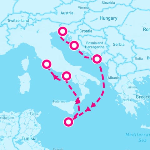 7 Night Mediterranean (Trieste To Rome)