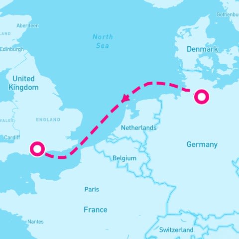 Hamburg to Southampton