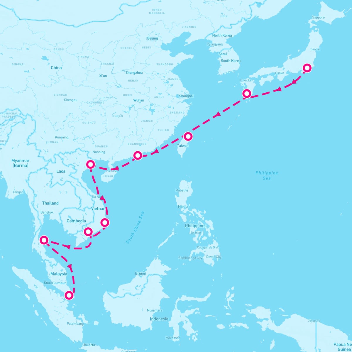 16 Night Sparkling Asian Seas (Yokohama To Singapore)