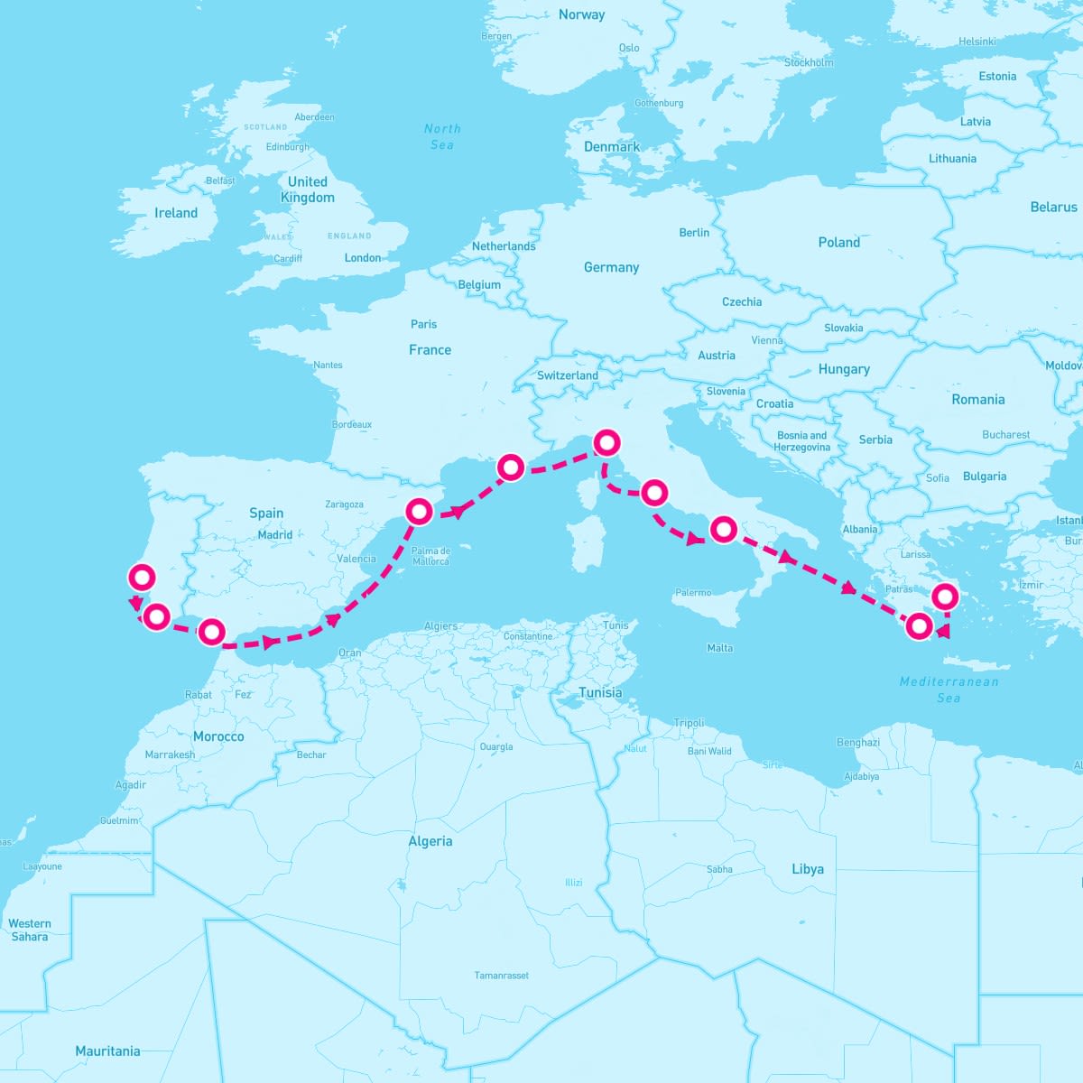 11 Night Legendary Mediterranean (Lisbon To Athens)