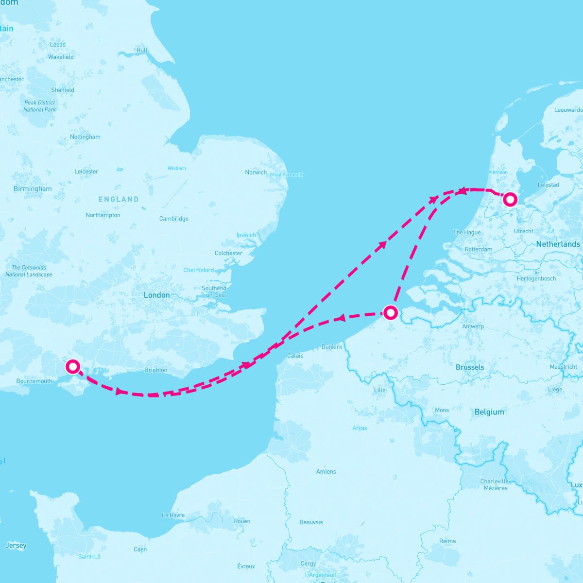 Resilient Lady itinerary map for September 3, 2024 (5 nights)