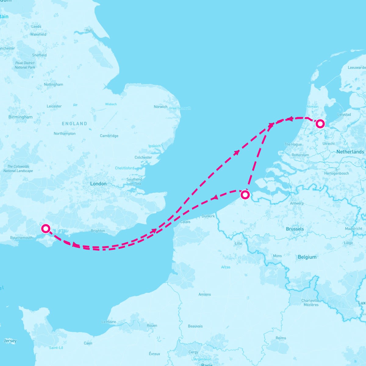 Resilient Lady itinerary map for September 14, 2024 (5 nights)