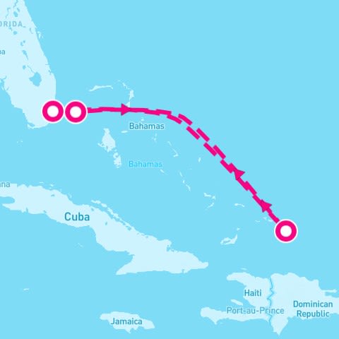 5 Night Miami Grand Turk & Back (Miami Roundtrip)