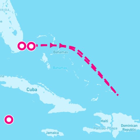 5 Night Cayman Isles & Bimini Beach Miles (Miami Roundtrip)