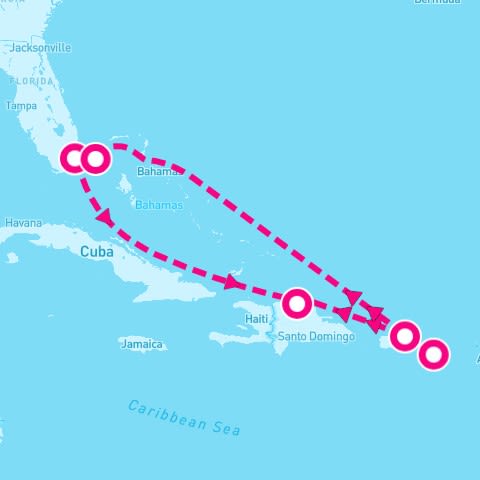 7 Night San Juan Sunrises & Dominican Dreams (Miami Roundtrip)