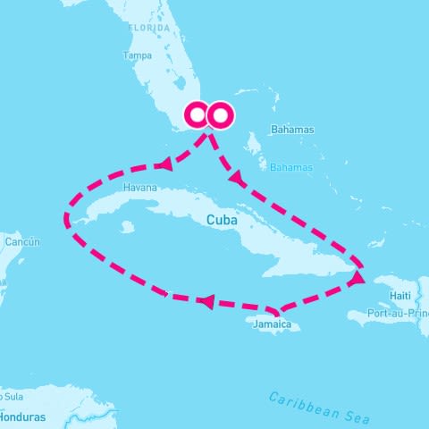 7 Night Cayman Coves & Jamaican Waterfalls (Miami Roundtrip)